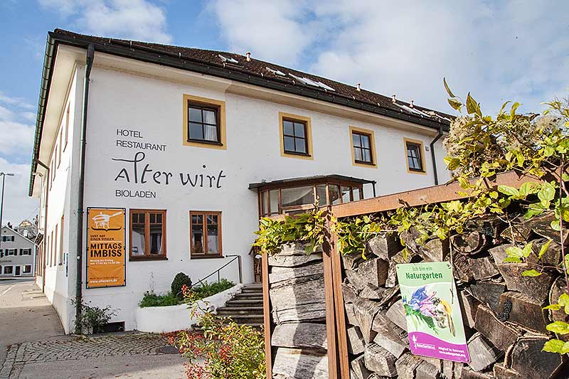 Alter Wirt Grünwald Eingang Parkplatz